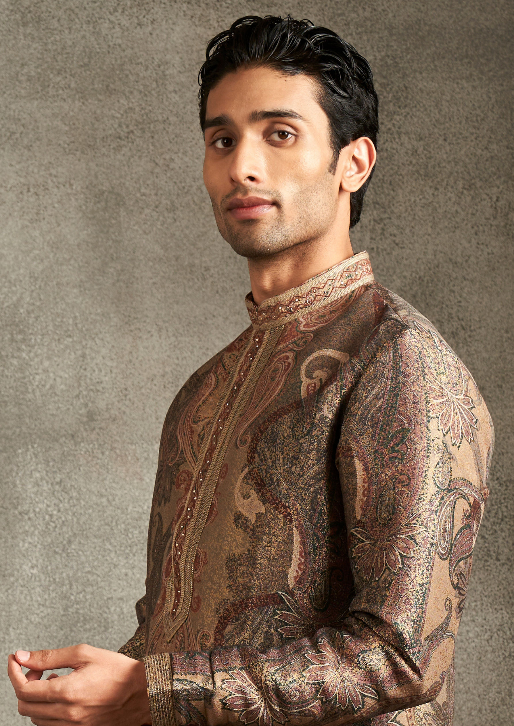 Twamev Men Beige Elegance Kurta Pant