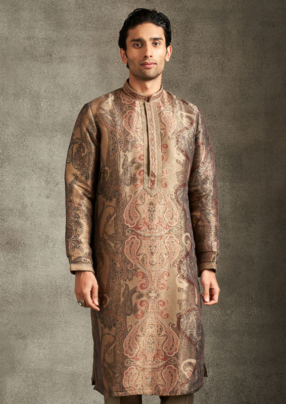 Twamev Men Beige Elegance Kurta Pant