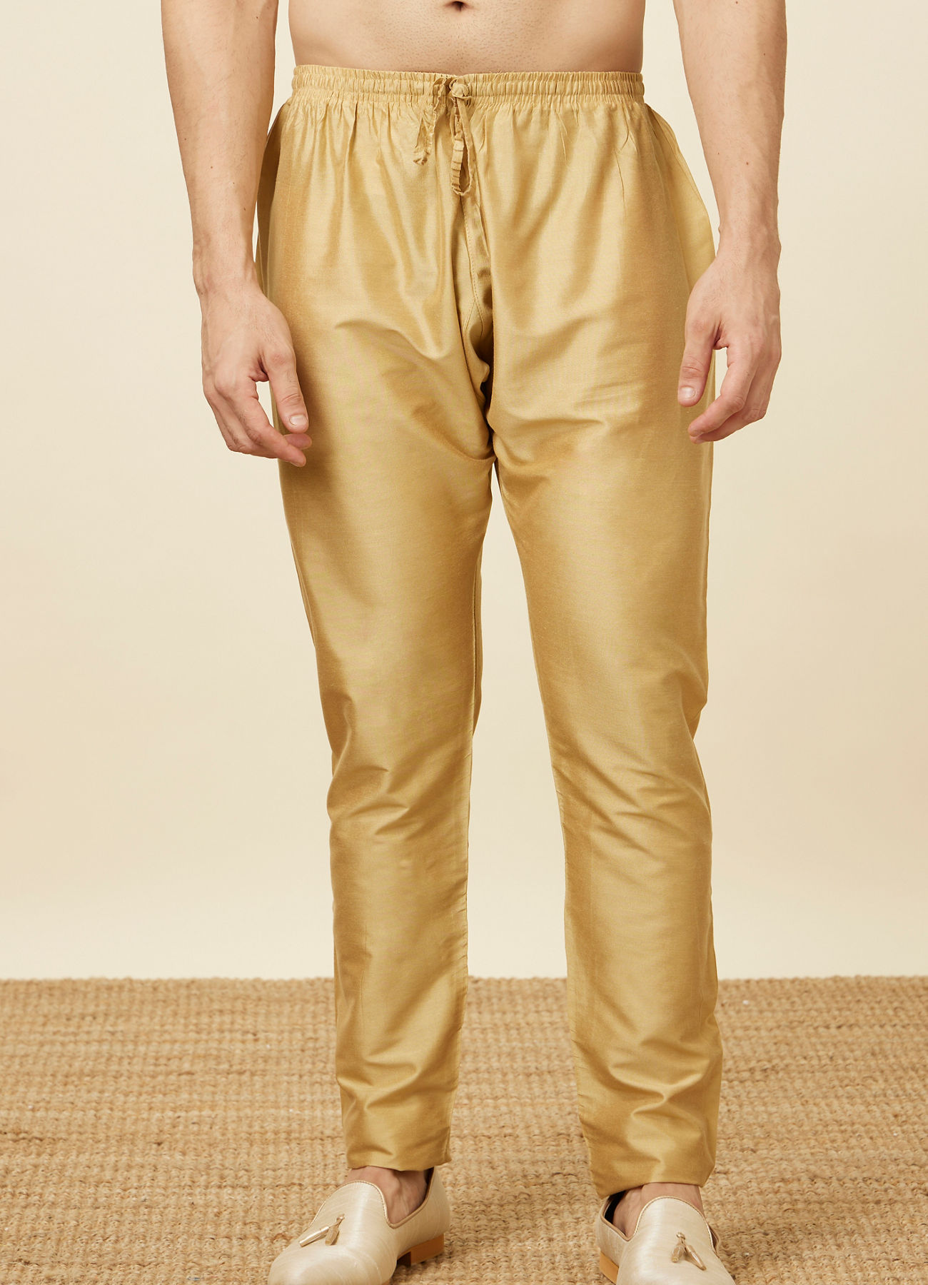 Manyavar Men Beige Colour Pant