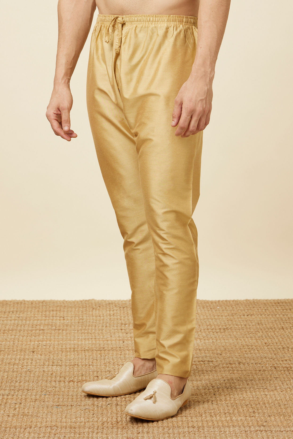 Manyavar Men Beige Colour Pant