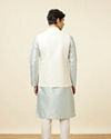 alt message - Manyavar Men Blissful Cream Shade Jacket image number 3