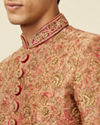Manyavar Men Playful Pink Sherwani Set