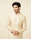 Contemporary Cream Color Designer Sherwani