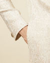 Manyavar Men Sober Biscuit Color Sherwani Suit