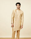 Manyavar Men Bold Biscuit Indo Western Set