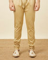 Manyavar Men Classy Cream Color Sangeet Sherwani