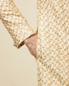 Manyavar Men Classy Cream Color Sangeet Sherwani