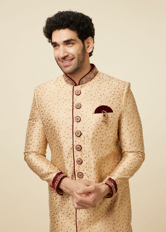 Manyavar Men Royal Silk Indian Sherwani