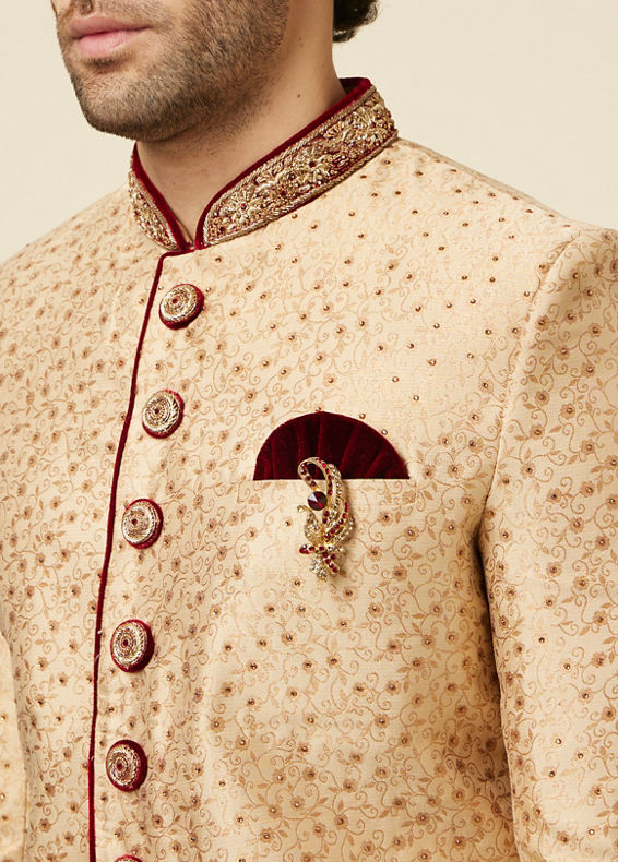 Manyavar Men Royal Silk Indian Sherwani