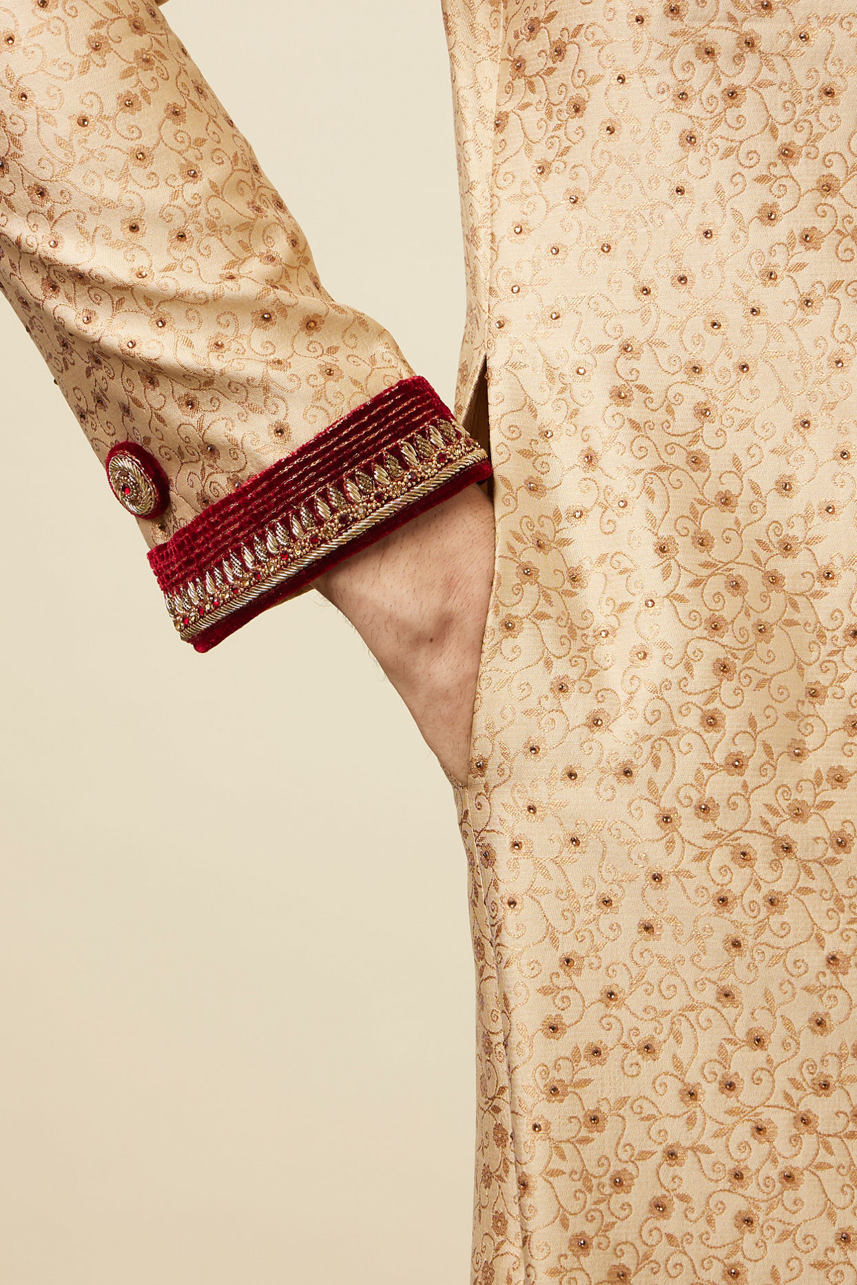 Manyavar Men Royal Silk Indian Sherwani