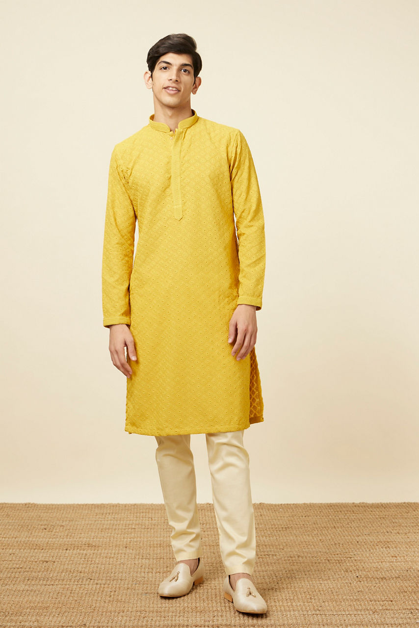 Manyavar Men Sober Biscuit Shade Patiala