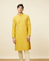 alt message - Manyavar Men Sober Biscuit Shade Patiala image number 3