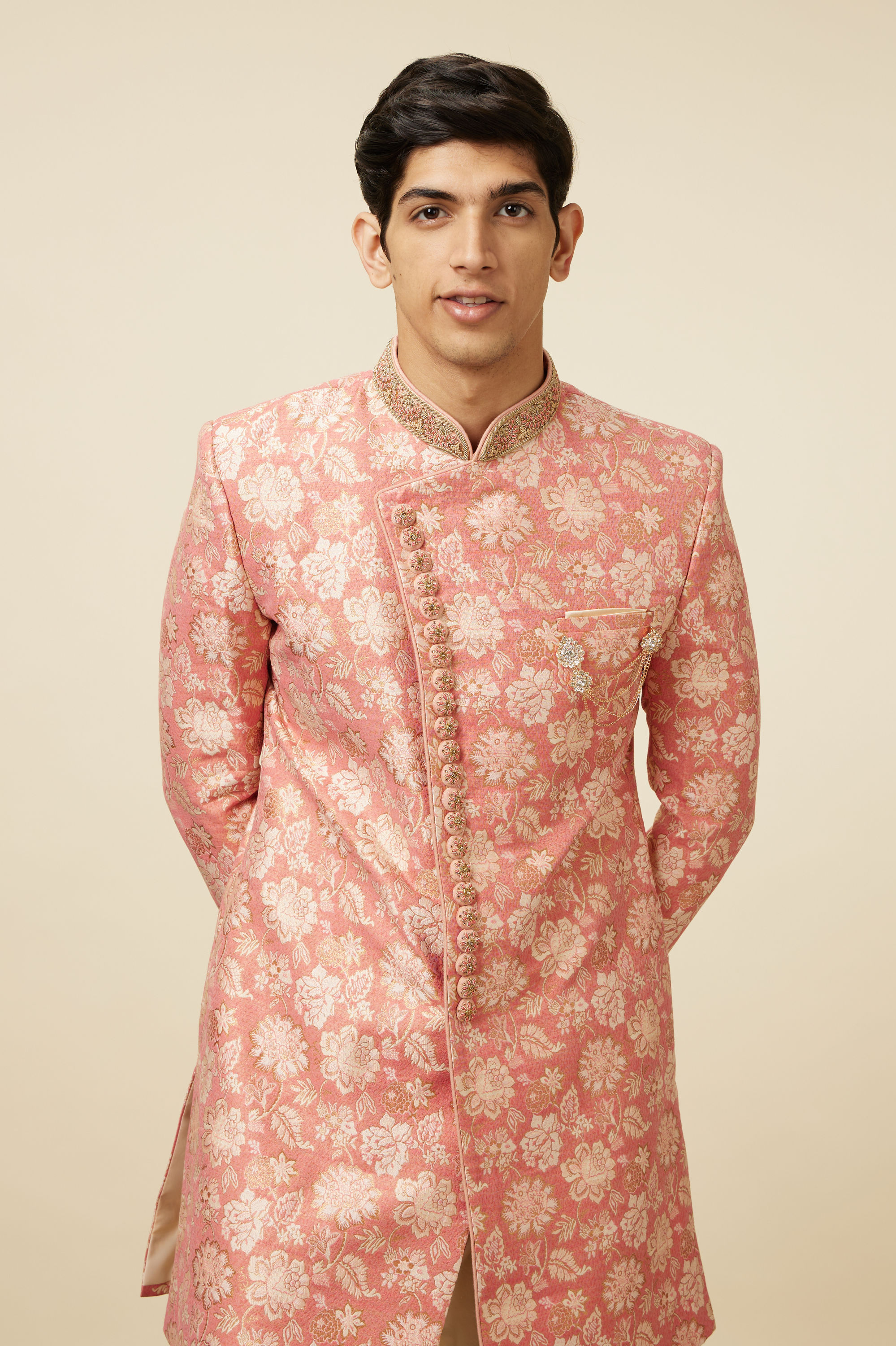 Manyavar Men Luxe Gajaree Indo Western