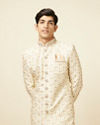 alt message - Manyavar Men Princely Cream Sherwani image number 0