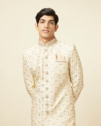 Manyavar Men Princely Cream Sherwani