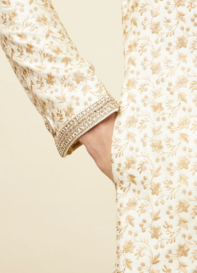 Manyavar Men Princely Cream Sherwani