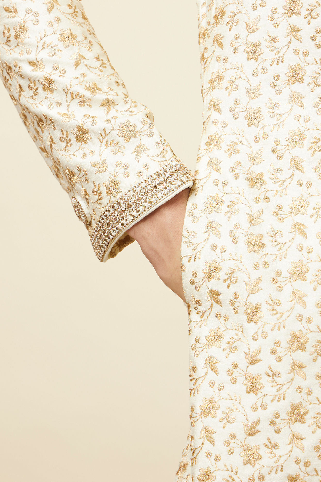 Manyavar Men Princely Cream Sherwani