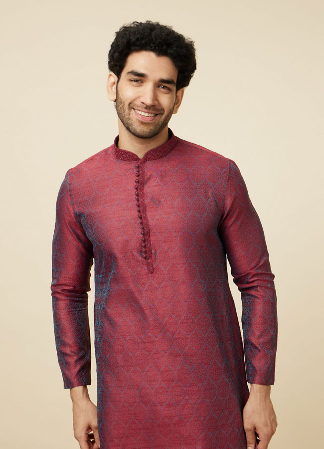 Dark Maroon Kurta Pajama