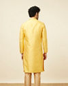 Vibrant Yellow Kurta Pajama image number 5