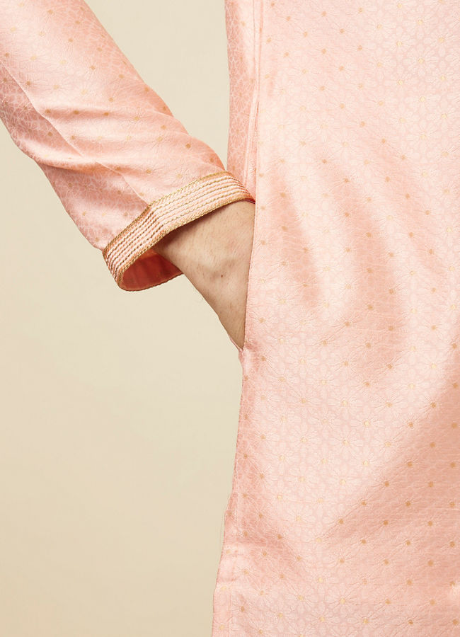 Manyavar Men Vibrant Rani Pink Kurta Pajama