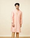 Vibrant Rani Pink Kurta Pajama image number 2