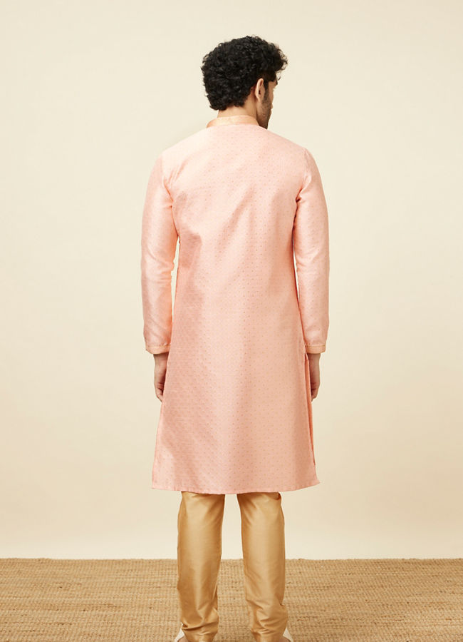 Manyavar Men Vibrant Rani Pink Kurta Pajama