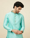 Vibrant Green Kurta Pajama image number 0