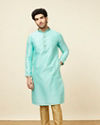 Vibrant Green Kurta Pajama image number 2