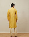 Manyavar Men Aurora Gold Vertical Patterned Kurta Set