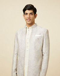 Manyavar Men Lilac Indo Western Set