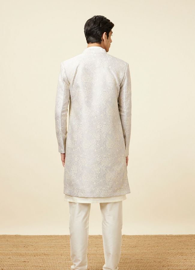 Manyavar Men Lilac Indo Western Set