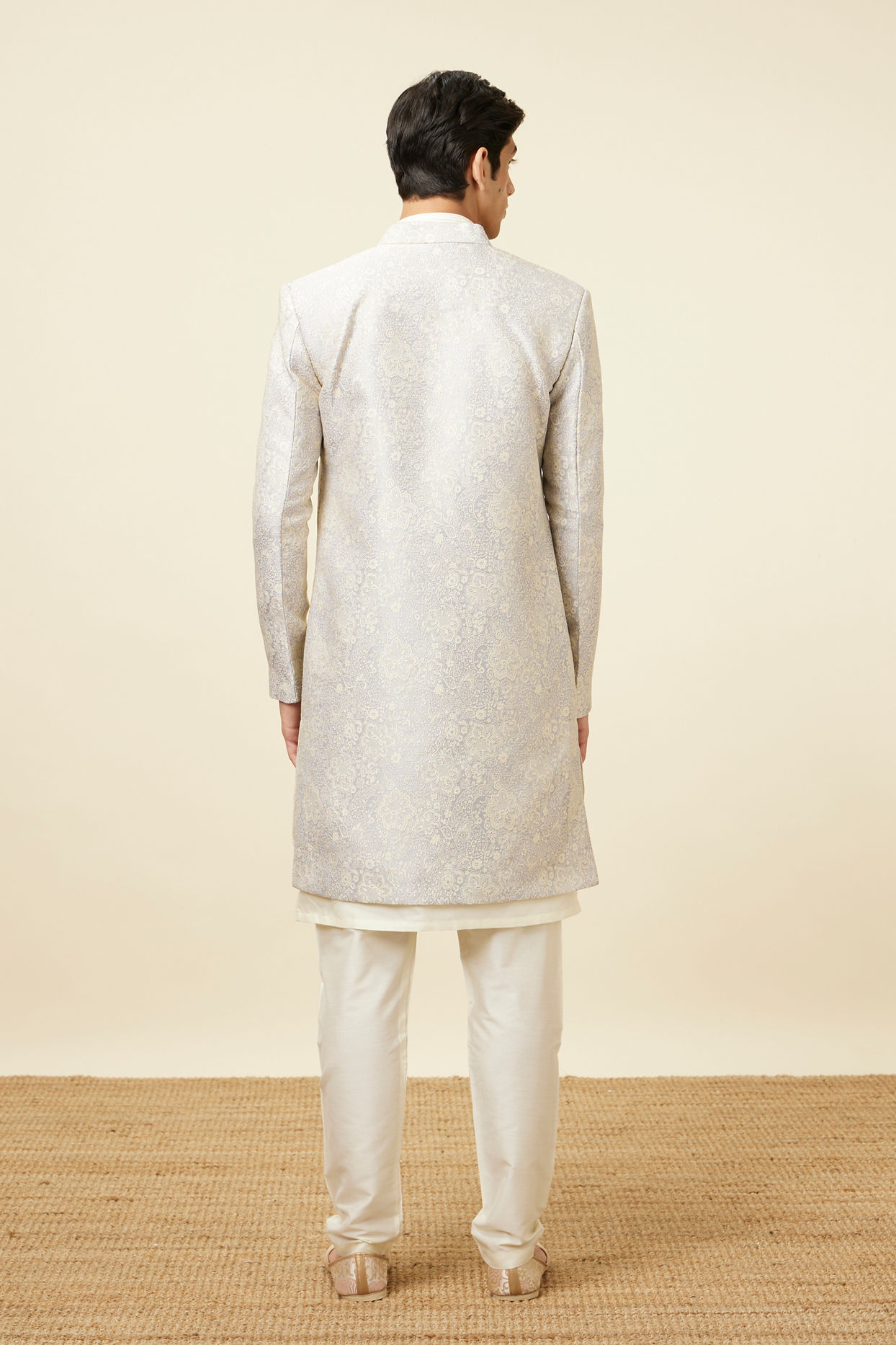 Manyavar Men Lilac Indo Western Set