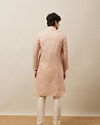 Manyavar Men Soft Pink Buta Patterned Kurta Set