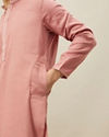 Pink Paisley Patterned Jacket Set image number 1