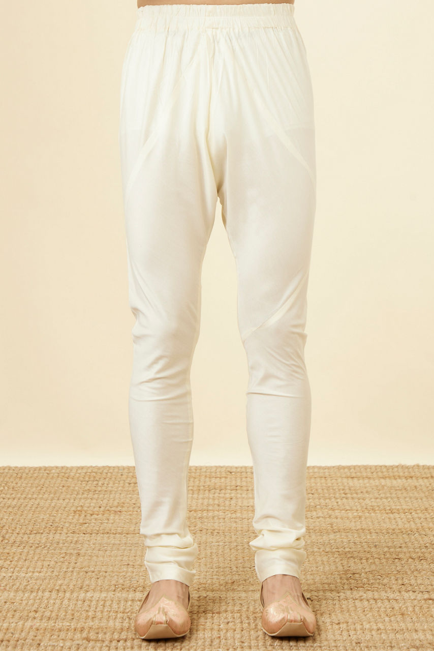 Manyavar Men Sublime Cream Jacquard Kurta Set