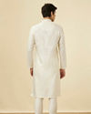 alt message - Manyavar Men Sublime Cream Jacquard Kurta Set image number 5