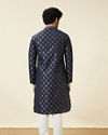 Twilight Blue Stone Motif Kurta Set image number 5