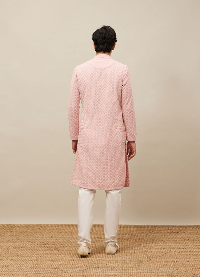 Rani Pink Kurta Pajama image number 3