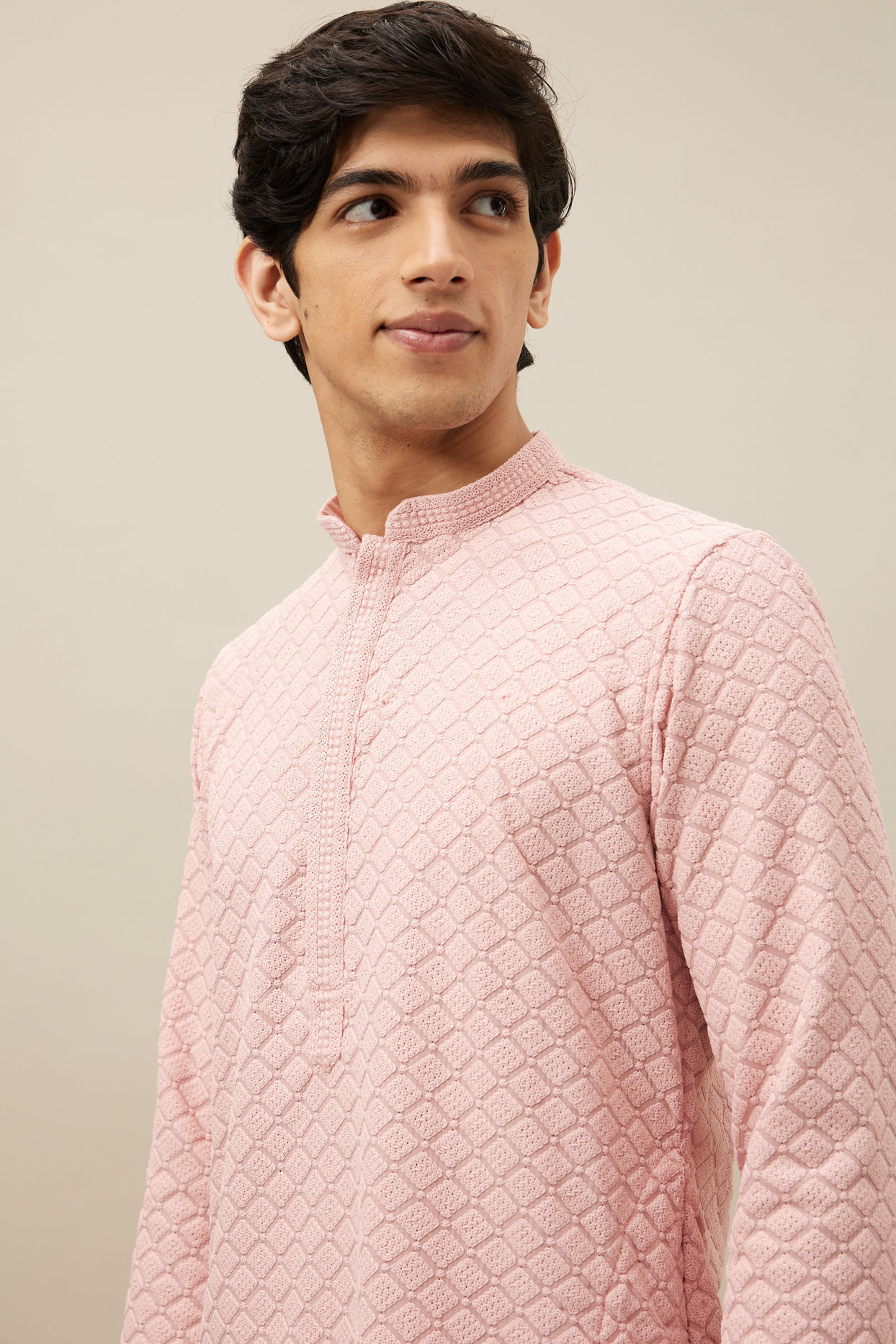Rani Pink Kurta Pajama image number 0