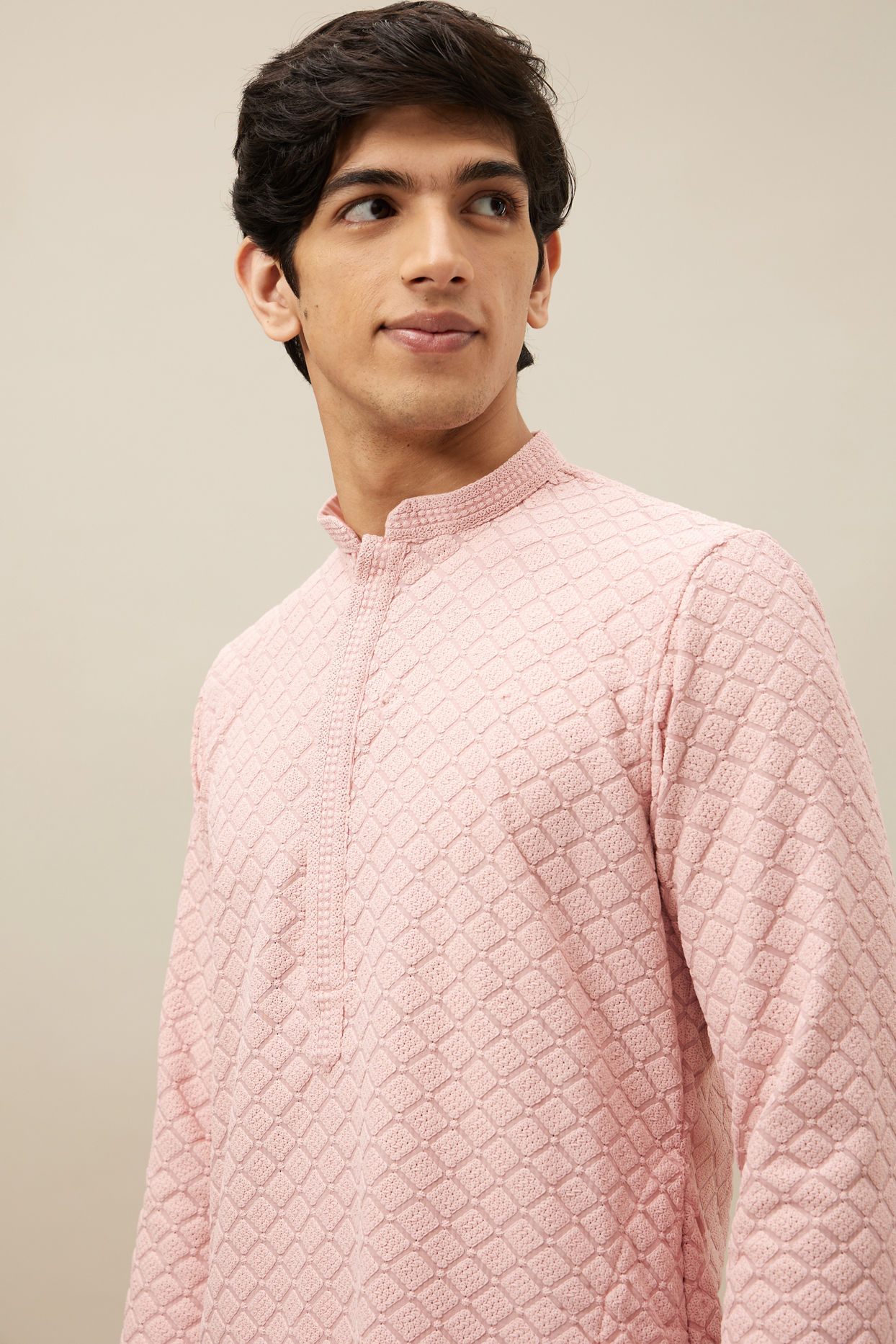Buy Rani Pink Kurta Pajama Online in India Manyavar Kurta Pajama for Men