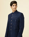 Blue Sequin Embellished Jodhpuri Suit image number 0