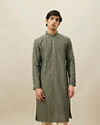 Sage Green Diamond Patterned Kurta Set