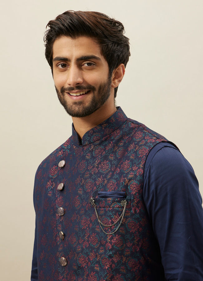 Manyavar floral clearance jacket