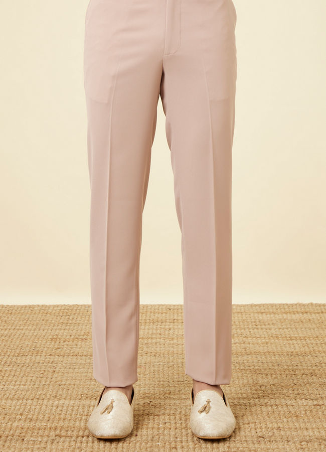 Light Pink Stone Embellished Jodhpuri Suit image number 3