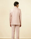 Cream Pink Ogee Patterned Suit image number 4