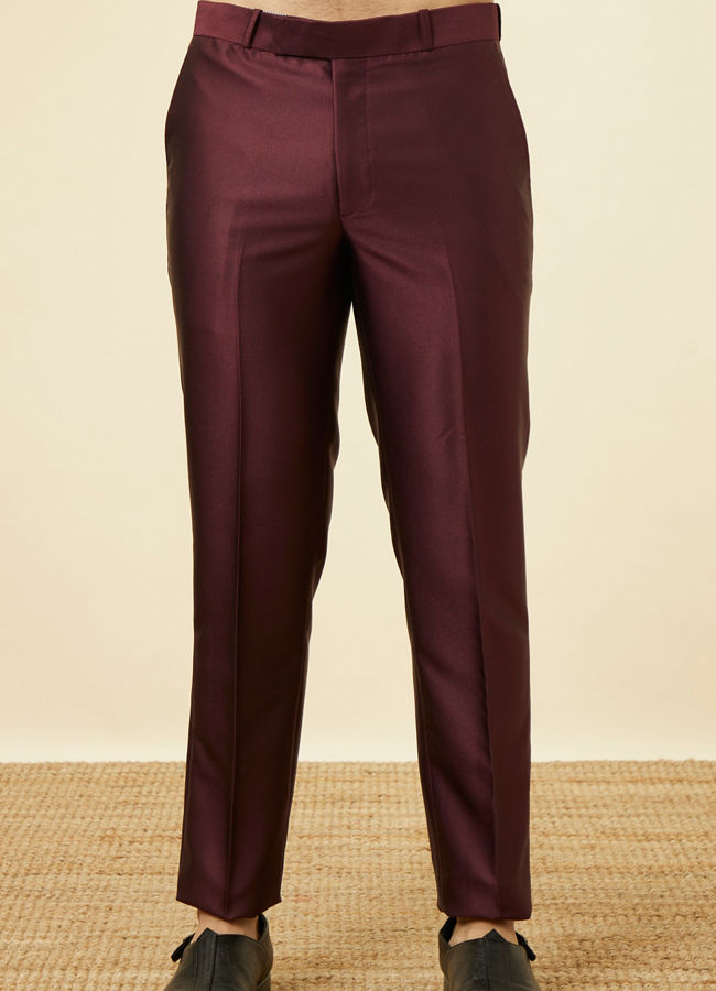 Wine Stone Embellished Jodhpuri Suit image number 3