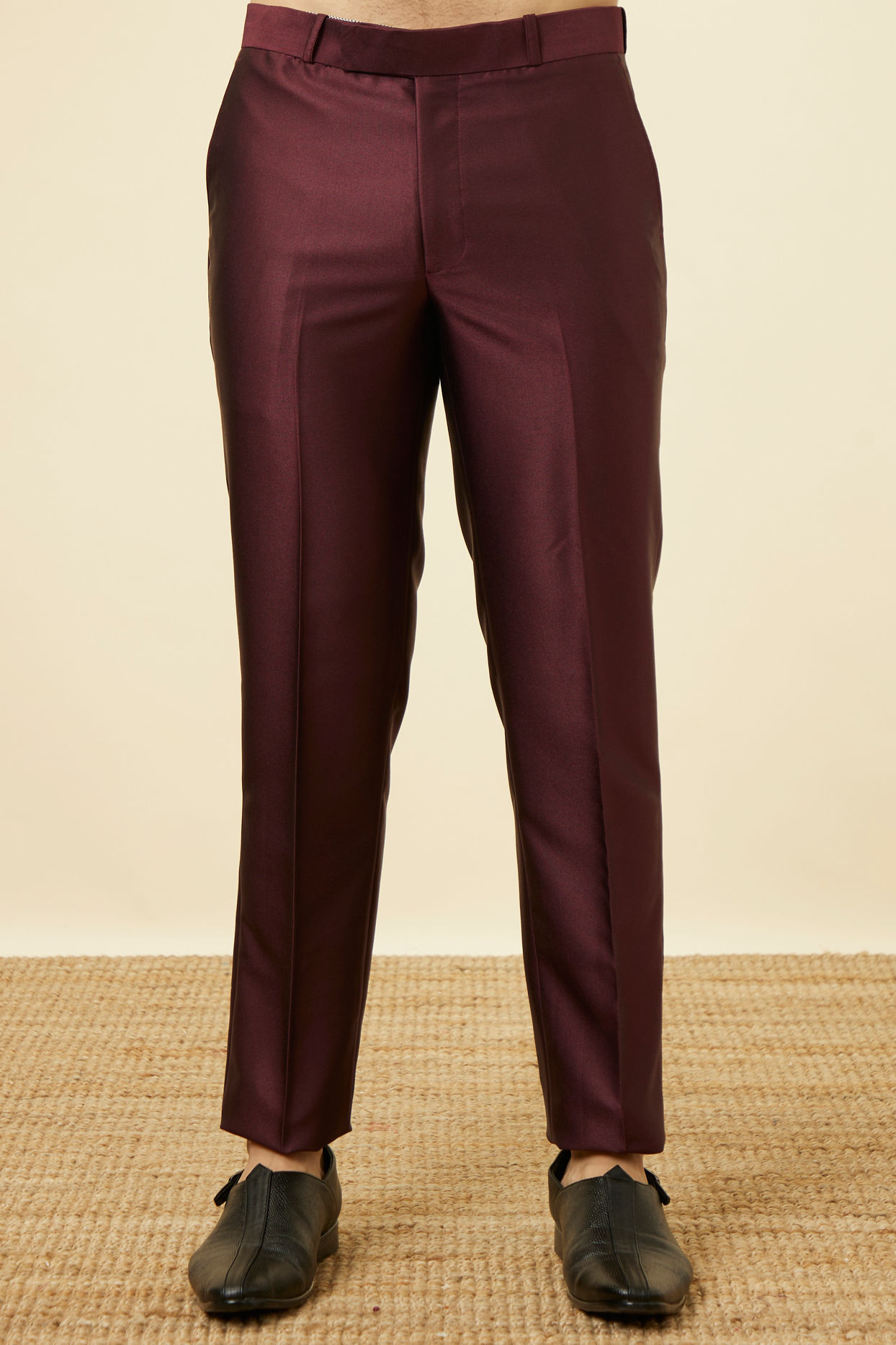 Wine Stone Embellished Jodhpuri Suit image number 3