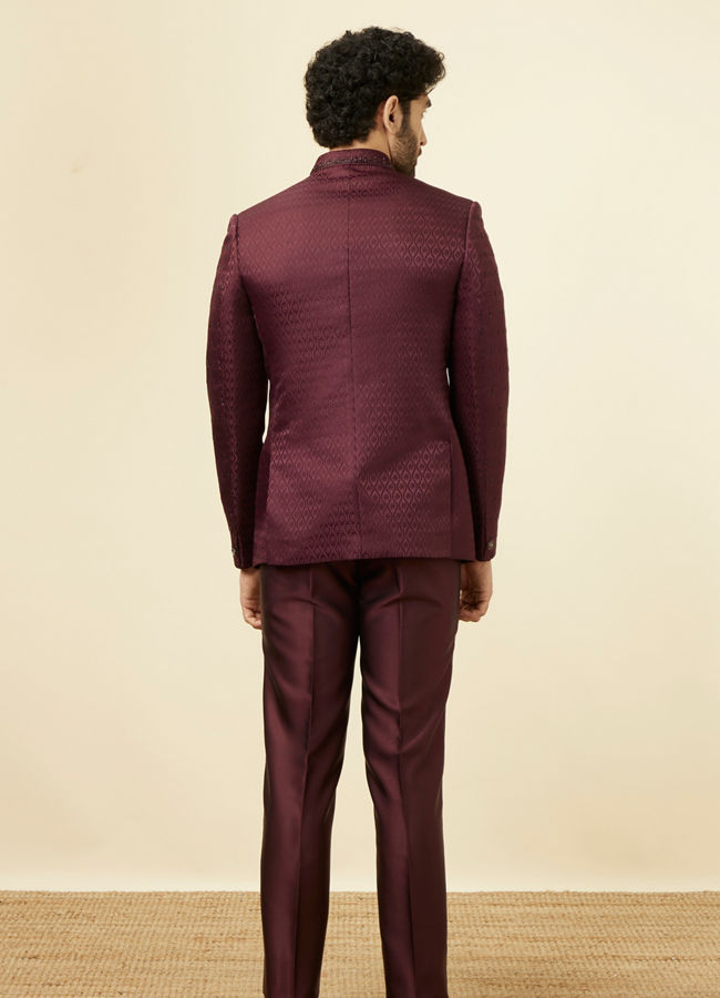 Jodhpuri suit hotsell wine colour