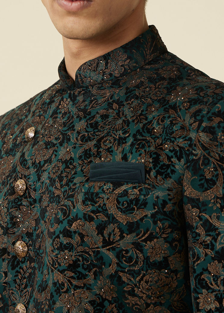 Buy Green Indo Western Dress Online in USA