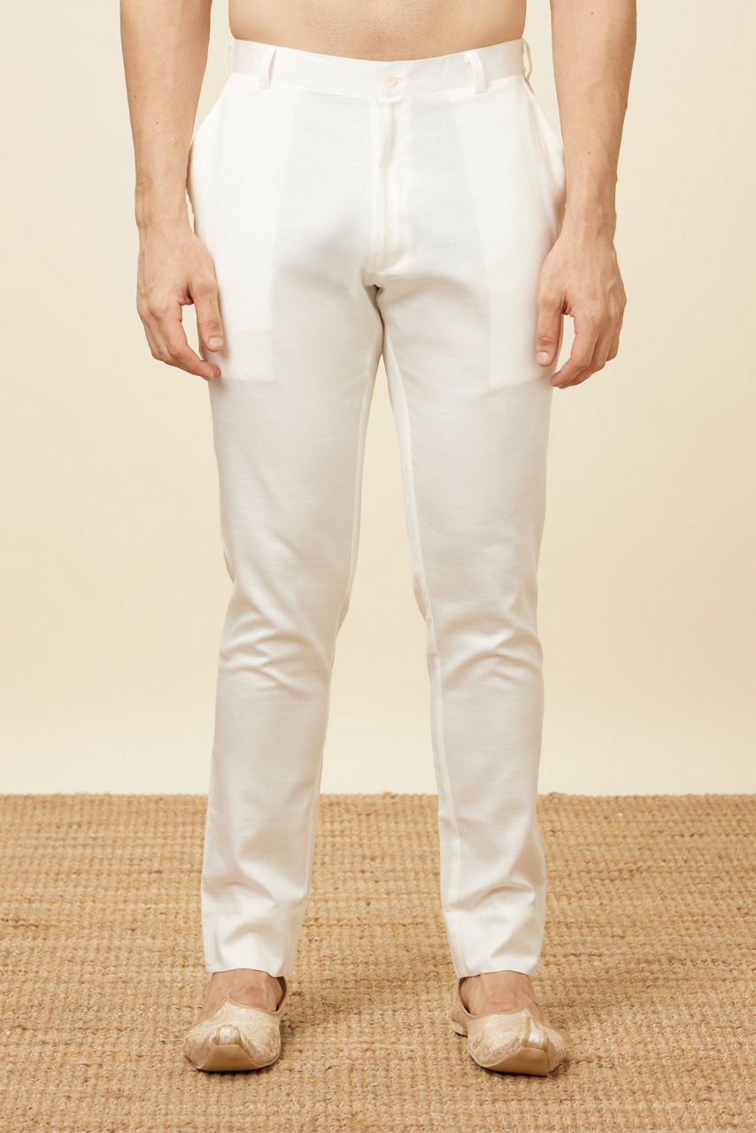 Manyavar Men Soft Pink Medallion Patterned Indo Western Set